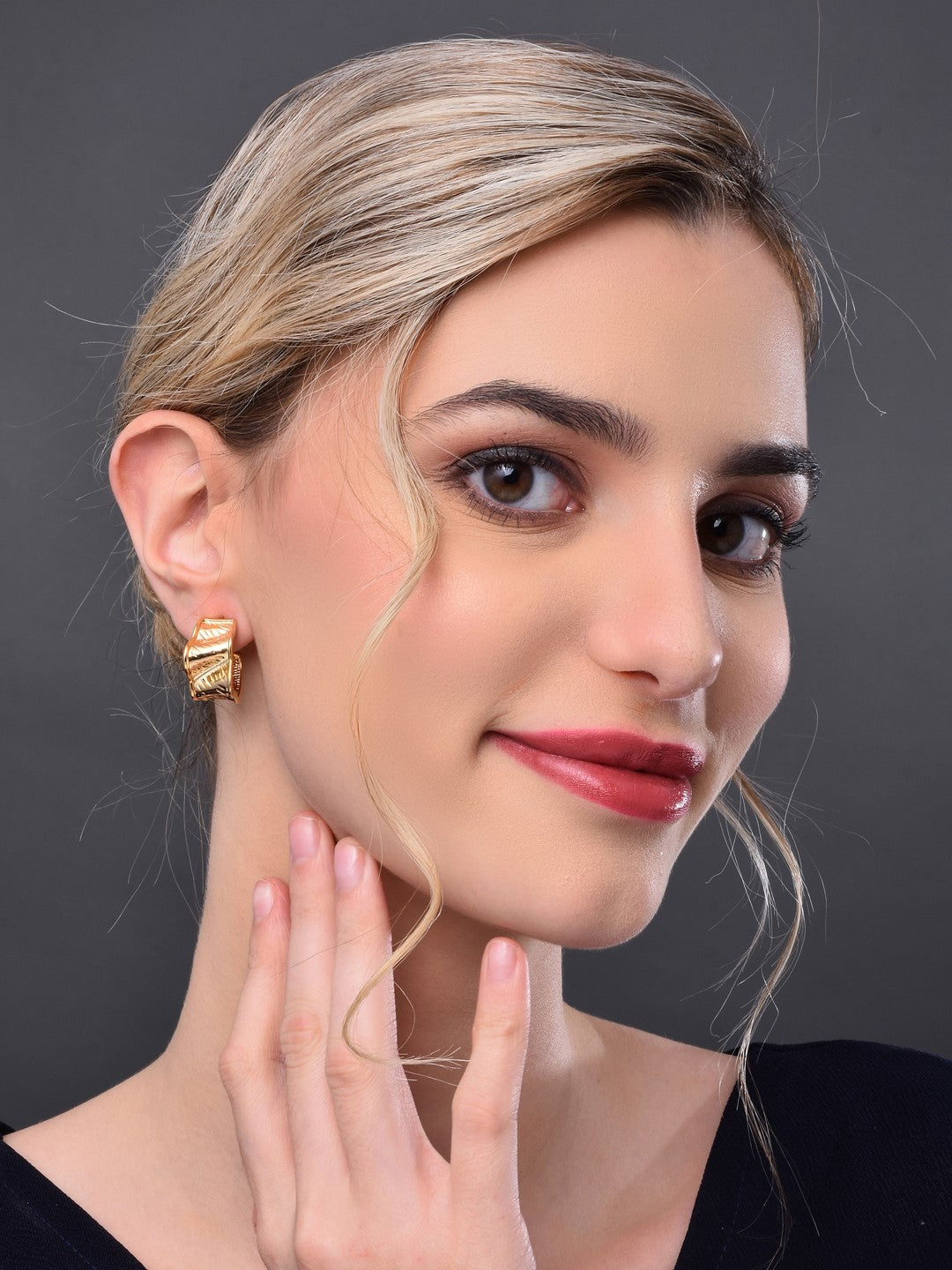 Gold Plated Classic Hoop