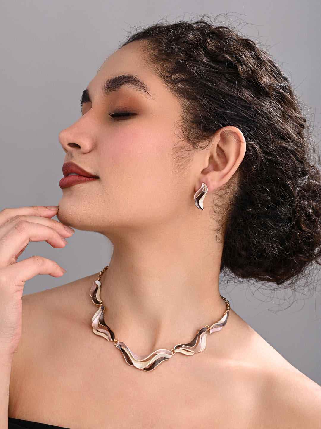 Mocha Flow Necklace Set