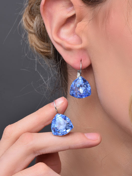 Water Drop Sapphire  Earring