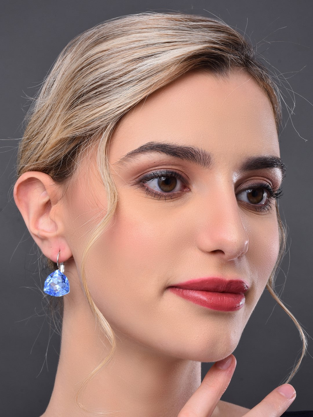 Water Drop Sapphire  Earring