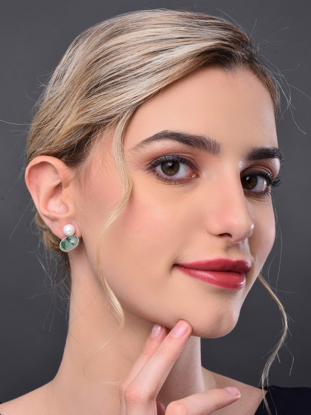Green Drop Earring
