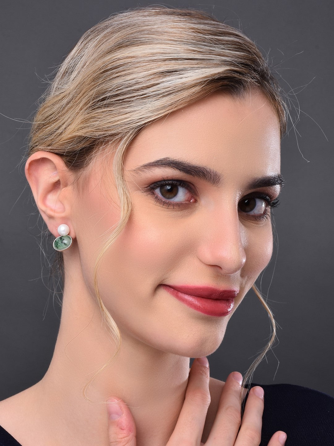 Green Drop Earring