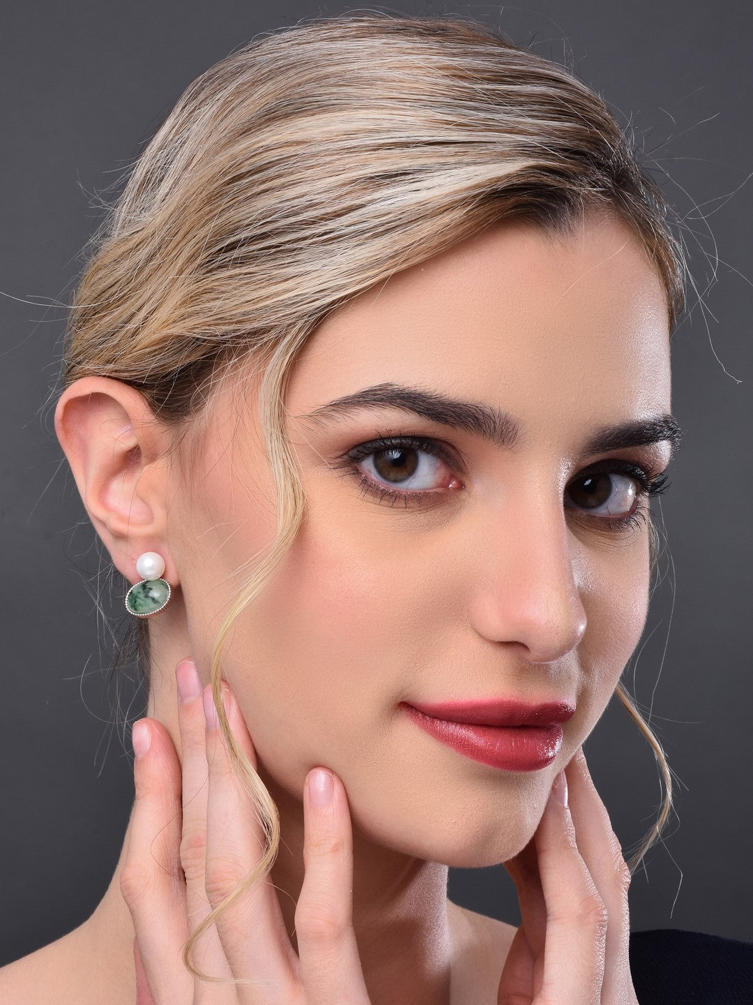 Green Drop Earring