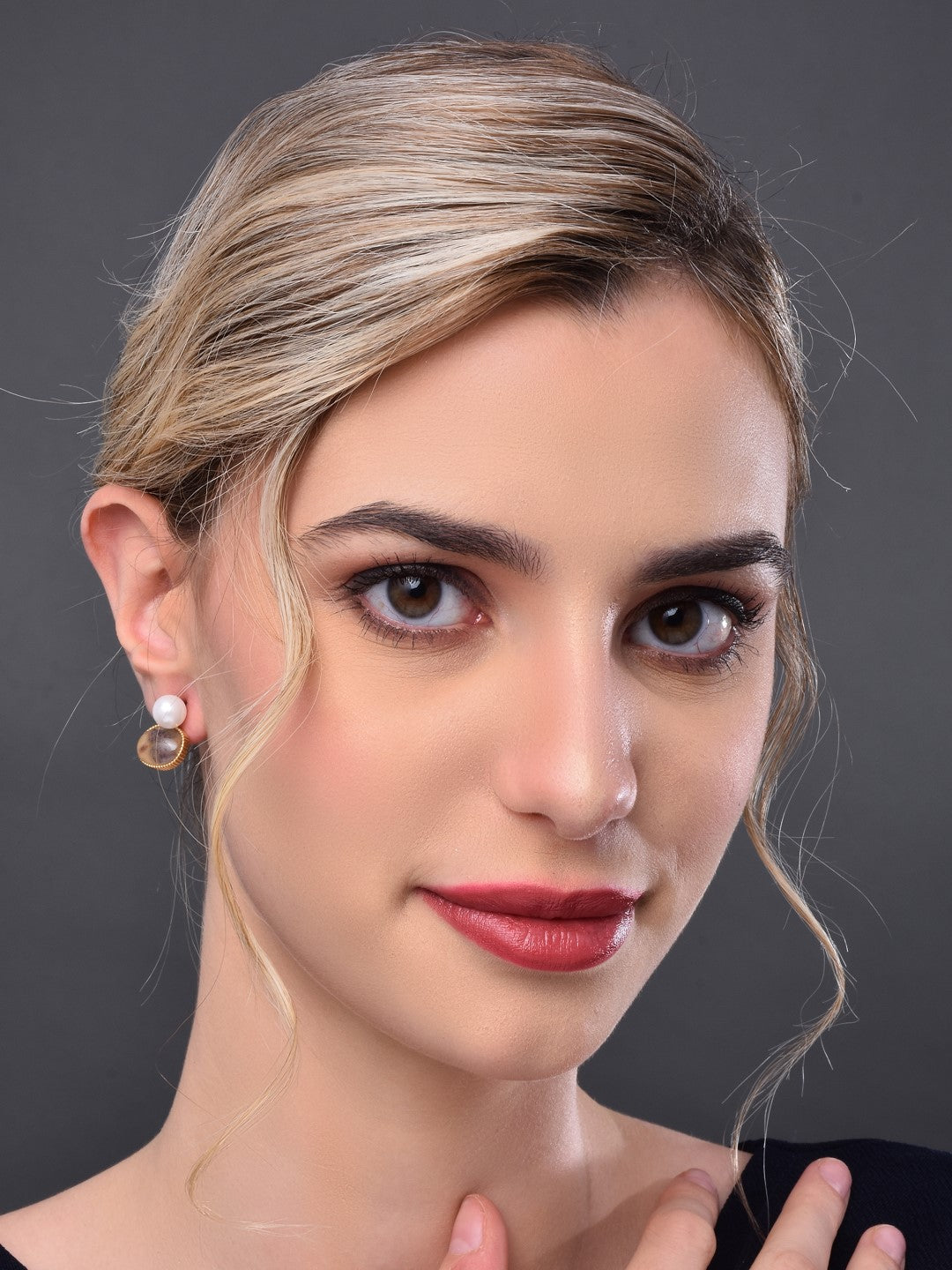 Brown Drop Earring