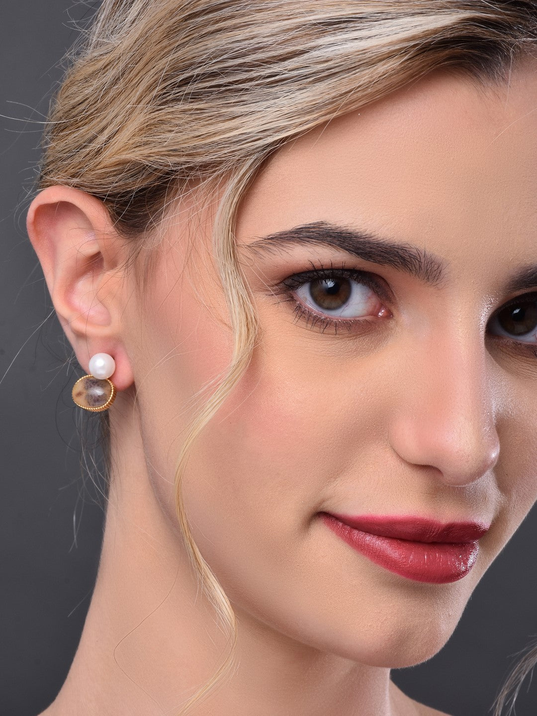 Brown Drop Earring