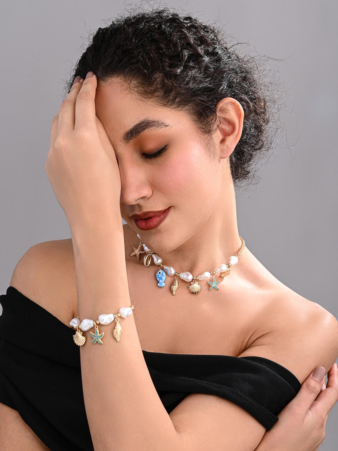 Coastal Charm Necklace & Bracelet Set