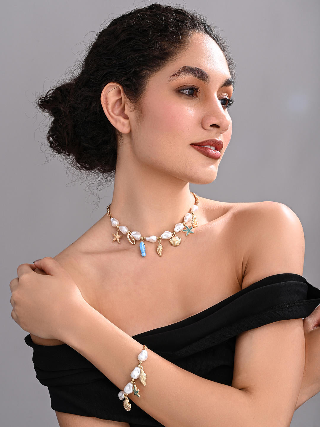 Coastal Charm Necklace & Bracelet Set