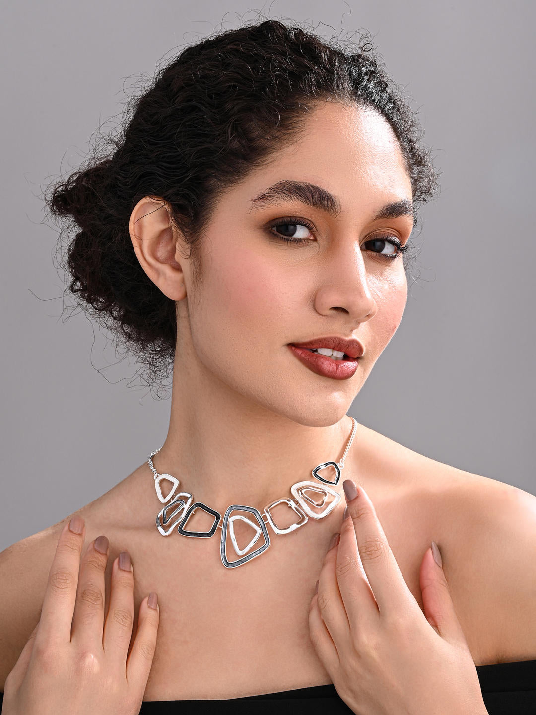 Silver Orbit Necklace