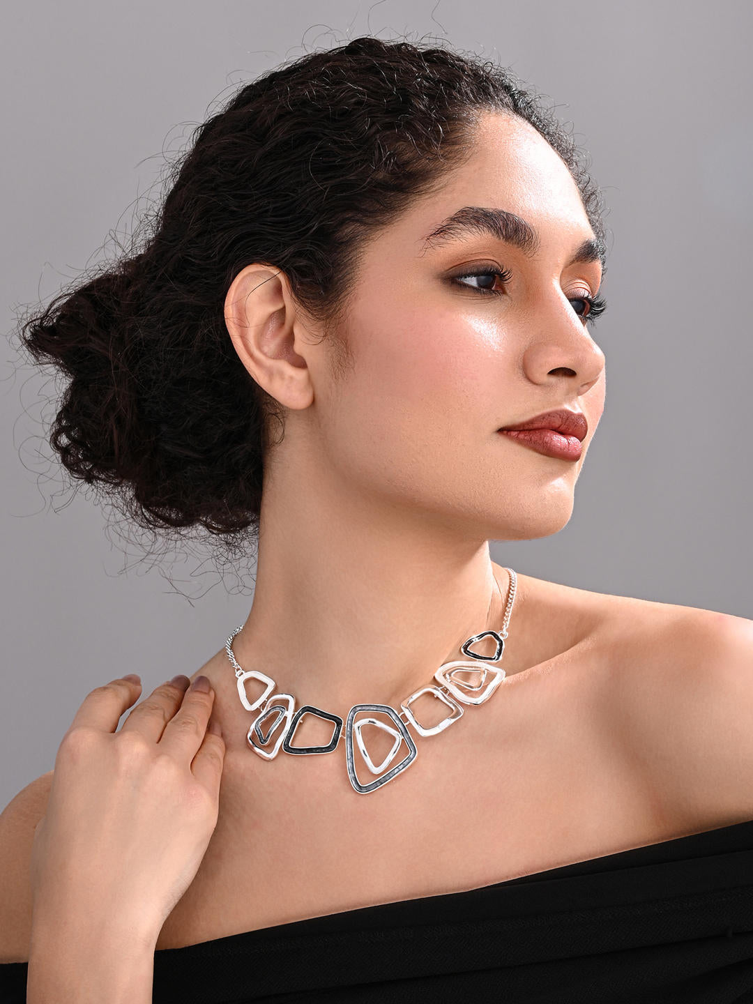 Silver Orbit Necklace