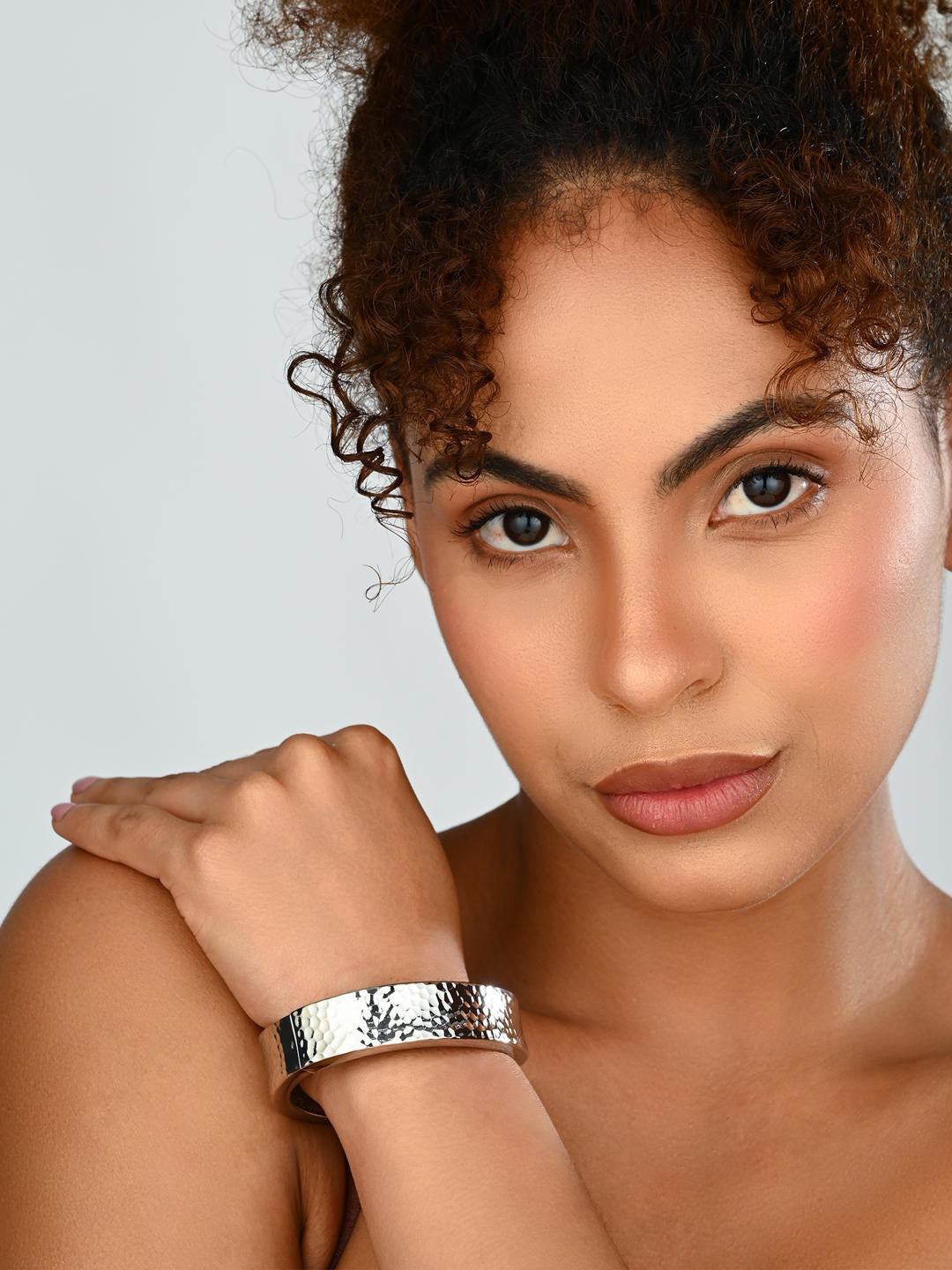 Classic Silver-Tone Minimal Bangle