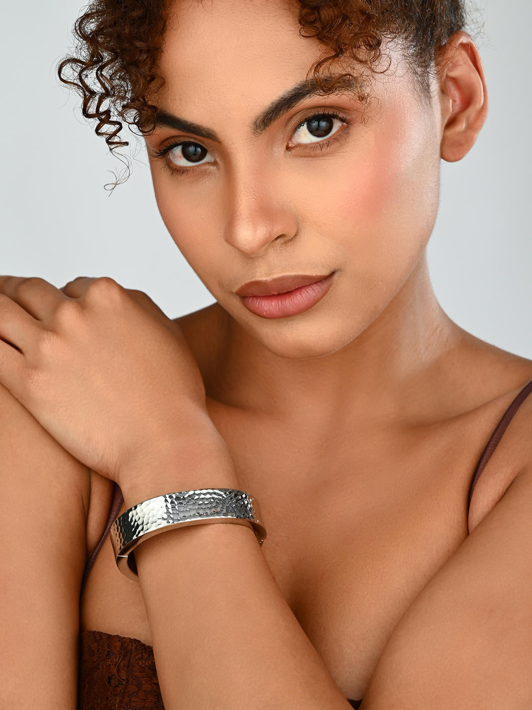 Classic Silver-Tone Minimal Bangle