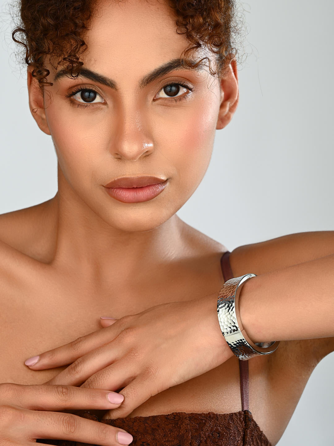 Classic Silver-Tone Minimal Bangle