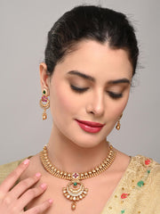 Antique Gold Plated Necklace Set