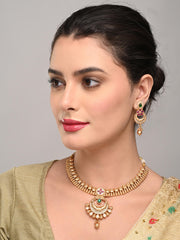 Antique Gold Plated Necklace Set