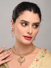 Antique Gold Plated Necklace Set