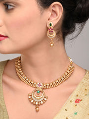 Antique Gold Plated Necklace Set