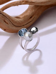 Triple Charm Adjustable Ring