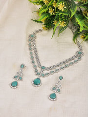 Serene Mint Elegance Necklace Set