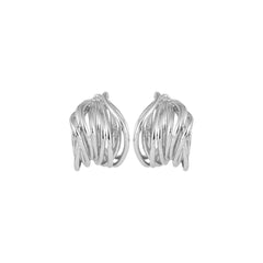 Silver Semi Hoop Earring