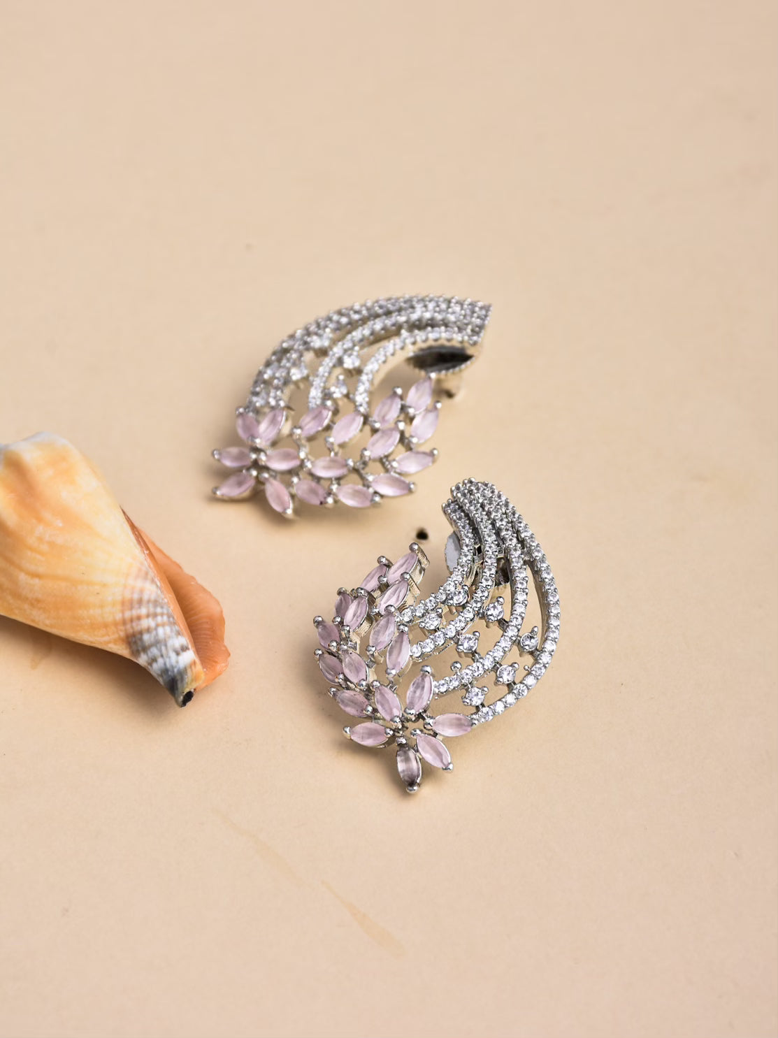 Blush Arc Earrings