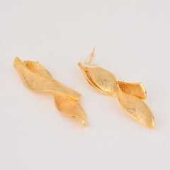 Golden Asymmetrical  Earrings