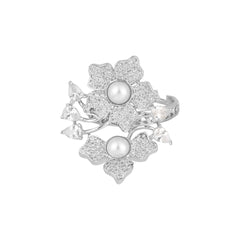 Moissanite Polki Embellished Kundan Ring