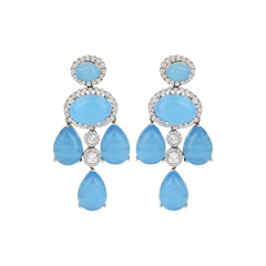 Dazzling  Blue Dangler Earrings