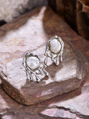 Molten metal Silver Studs