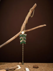 Emerald Vine Lariat Necklace