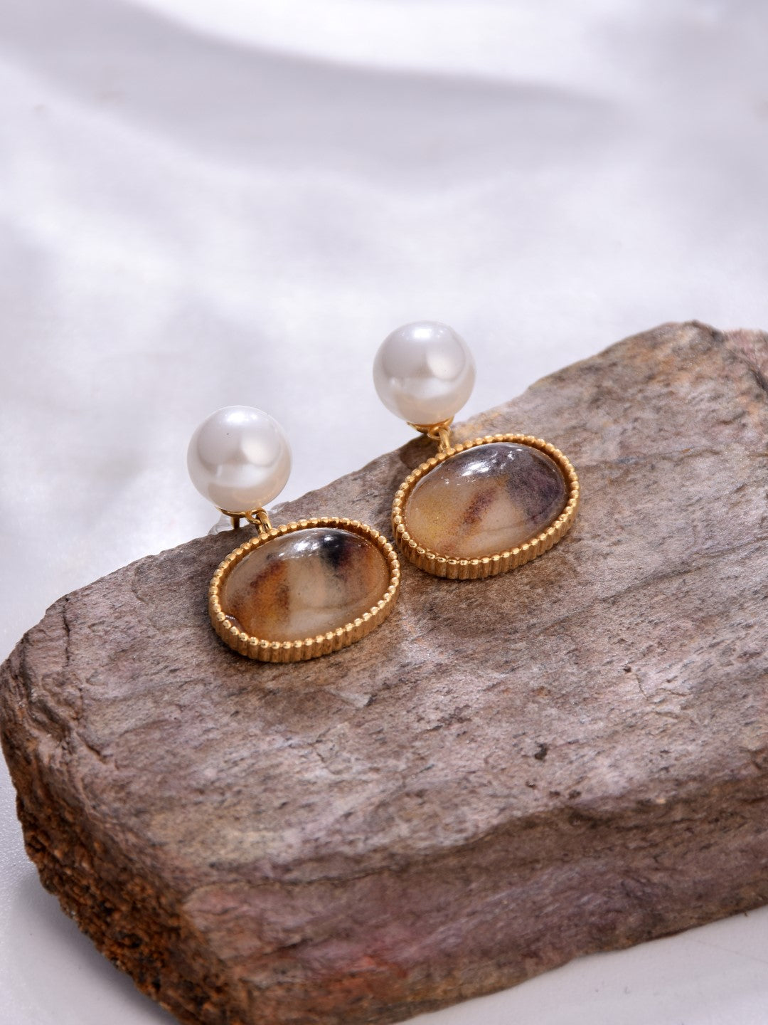 Brown Drop Earring