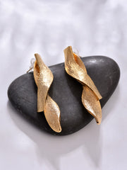 Golden Asymmetrical  Earrings