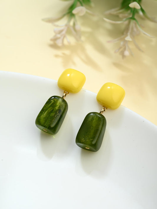 Citrus Moss Drop Earring