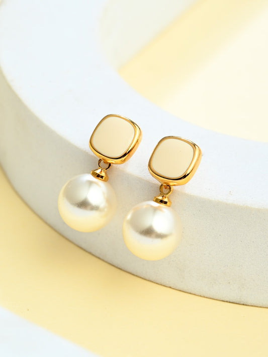 Ivory Pearl Drop Earrings - Reenisaa