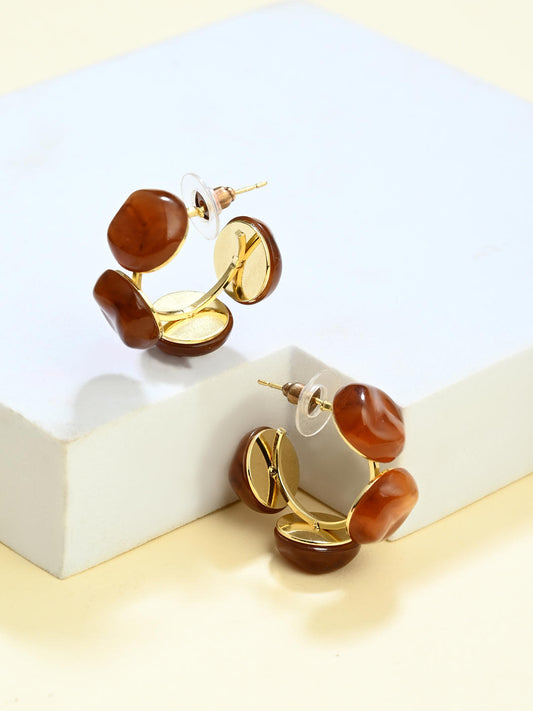 Amber Loop Earrings
