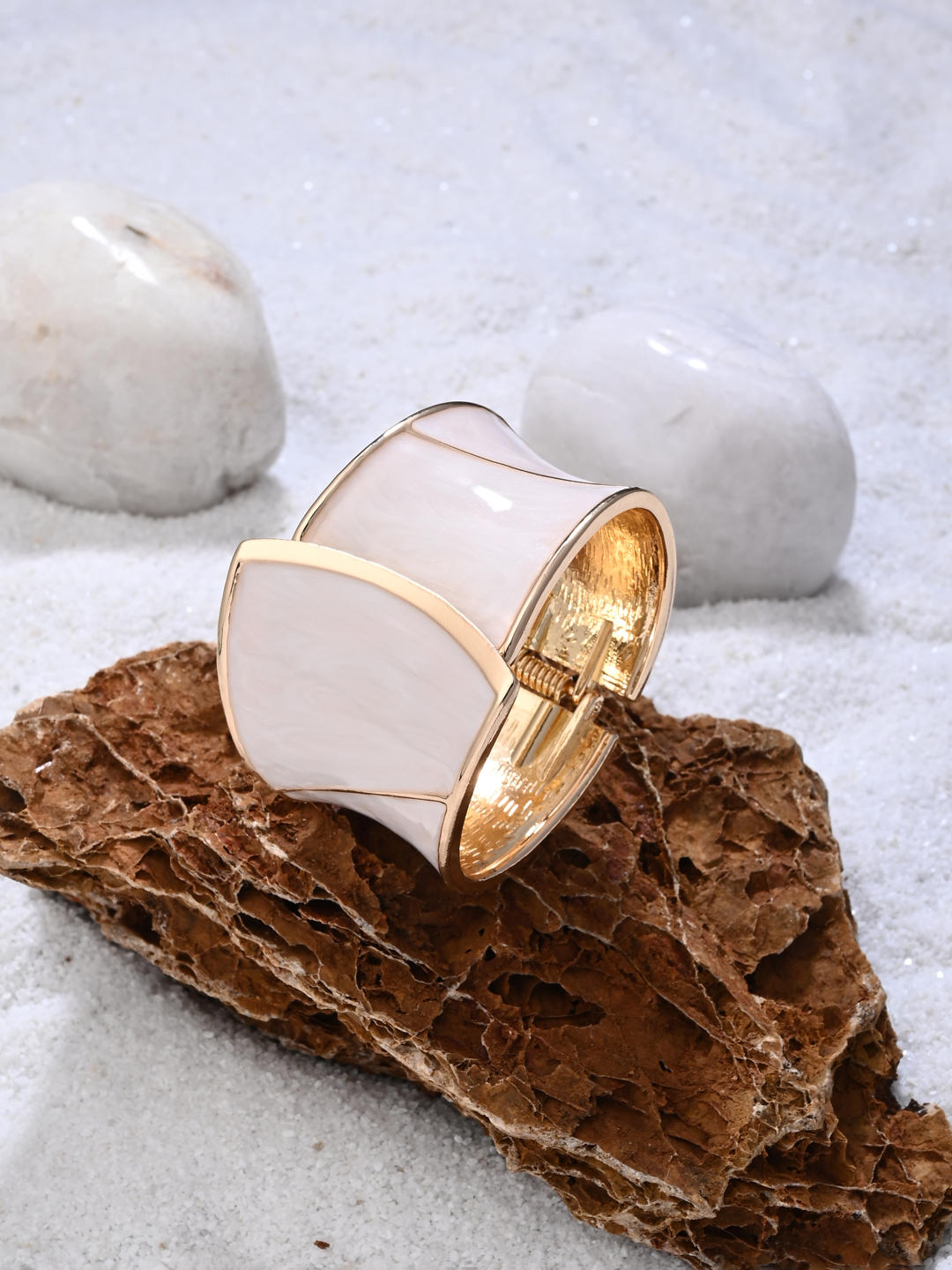 Enamel Monarch Statement Cuff