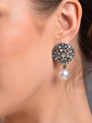Sage Pearl Drop Earring