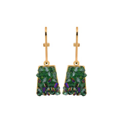 Green Crystal Drop Earring