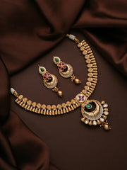 Antique Gold Plated Necklace Set