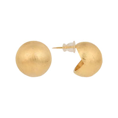 Minimalist Ball Design Stud Golden Earring