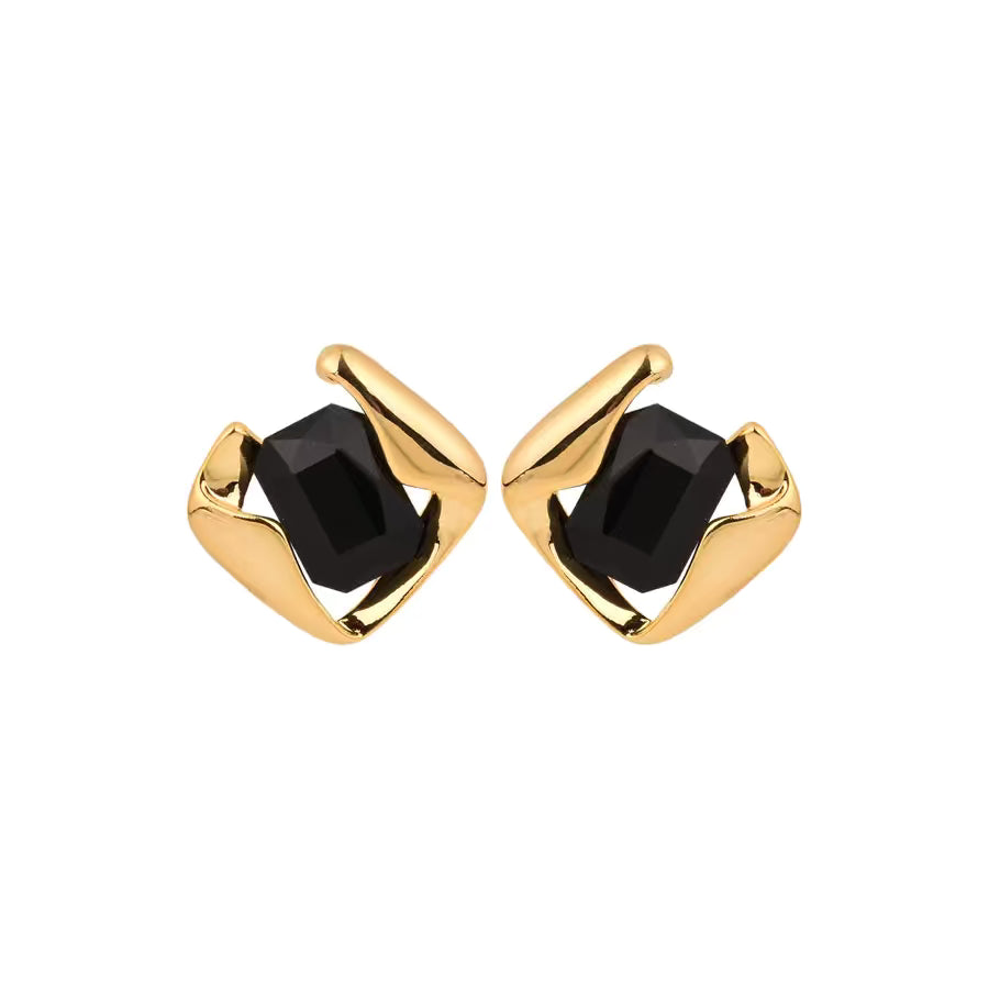 Black Stud Earring