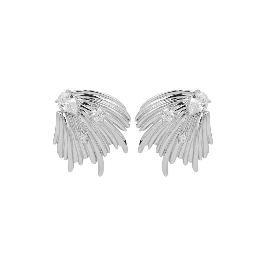 Modern Wind Earring in Silver