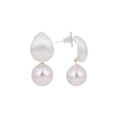 White Pearl Drop Earring