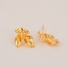 Gold Leaf Shape Earring