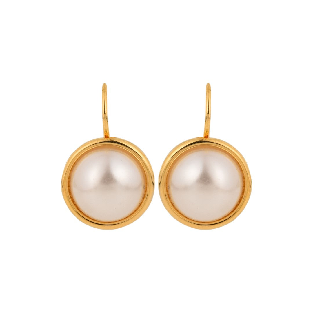 18k Gold Plated Pearl Drop Earring
