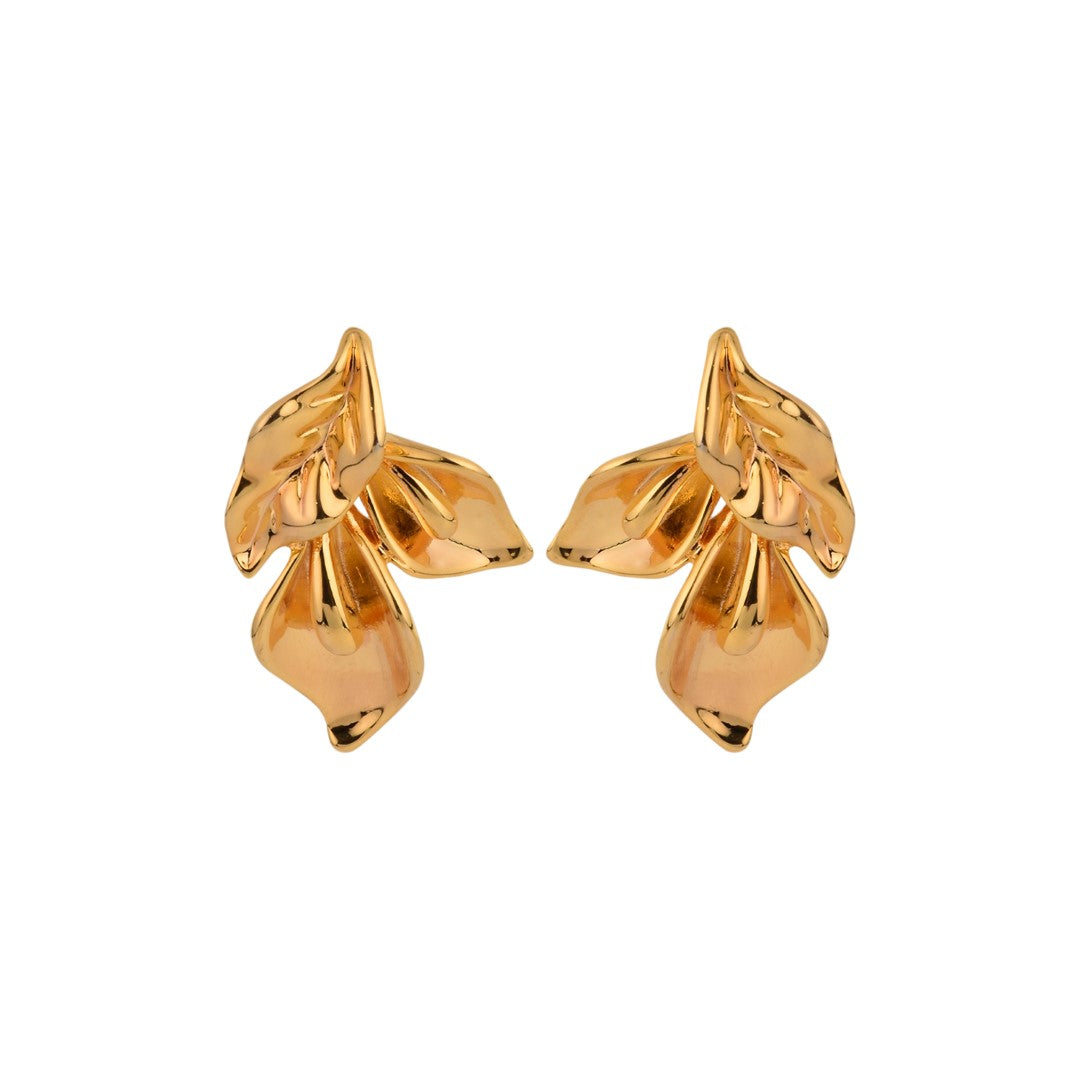 Gold Leaf Shape Earring