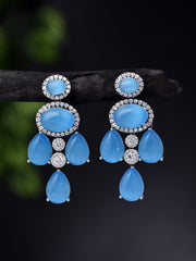Dazzling  Blue Dangler Earrings