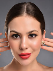 Verdant Polki Studs