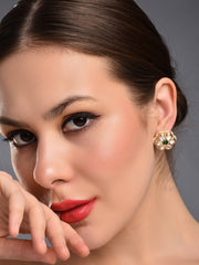Verdant Polki Studs