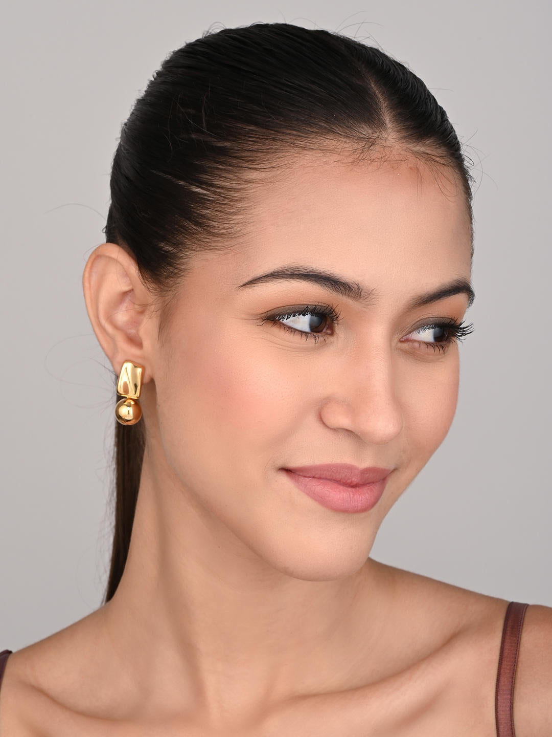 18k Gold Plated Stud Earring