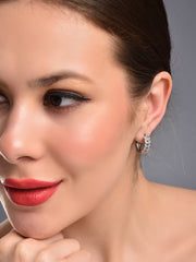 Pure Brilliance Silver Stud Earring